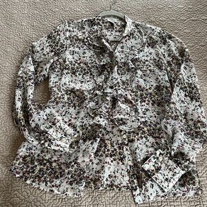 Beautiful floral silk blouse by Tristan
